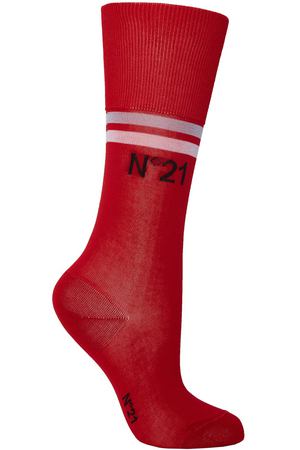 Красные носки с отделкой полосами №21 35106946 купить с доставкой