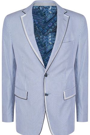 Хлопковый пиджак  ETRO ETRO 11881/1106/син пол купить с доставкой
