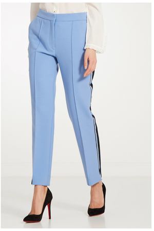 Голубые брюки с лампасами Victoria Victoria Beckham 213110267 вариант 3 купить с доставкой
