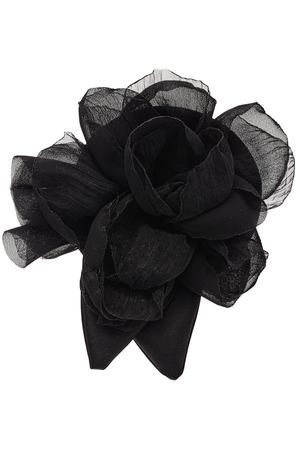 Черная брошь с цветками Twinset 1506110310 купить с доставкой
