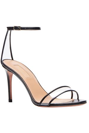 Черные босоножки Minimalist Sandal 85 Aquazzura 975110377