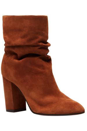 Коричневые ботильоны Boogie Bootie 85 Aquazzura 975110379