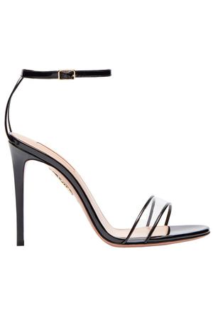 Черные босоножки Minimalist Sandal 105 Aquazzura 975110382