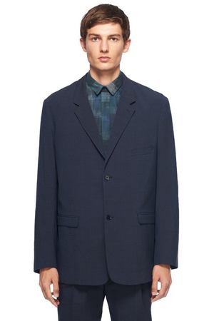 Костюмный пиджак из чистой жерсти Lemaire 749211 купить с доставкой
