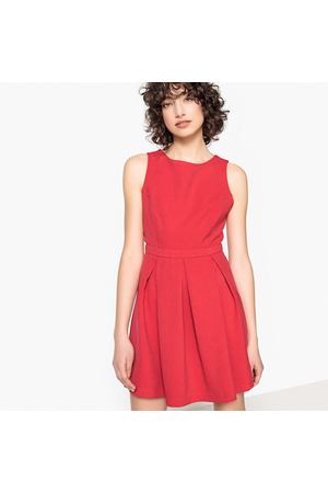 Платье короткое с круглым вырезом и открытой спинкой, без рукавов Suncoo 112466 купить с доставкой