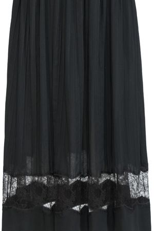 Плиссированная юбка-миди ROCHAS Rochas 351160 Черный плиссе купить с доставкой