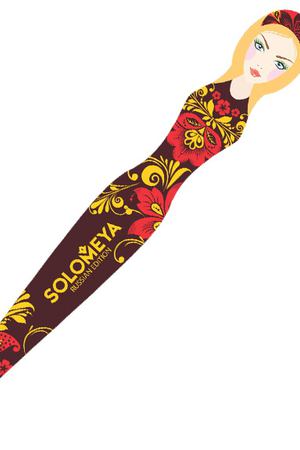 SOLOMEYA Пилка для натуральных и искусственных ногтей 180/220 Хохлома / Khokhloma Nail File Solomeya 06-343 вариант 3 купить с доставкой