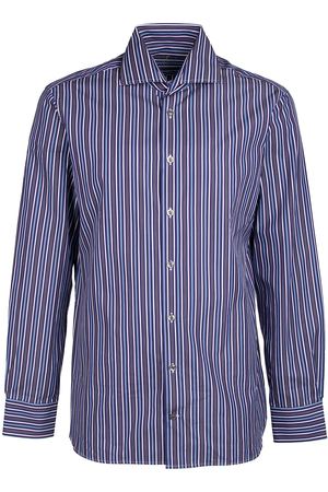 Рубашка хлопковая Van Laack Van Laack 161820/680/син/гол/бел/полоска