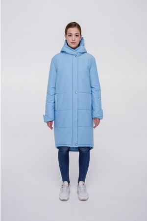 Пальто зимнее Buttermilk Garments Quilted Coat blue купить с доставкой