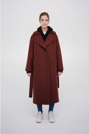 Пальто зимнее Buttermilk Garments Natural Wool Coat terra купить с доставкой