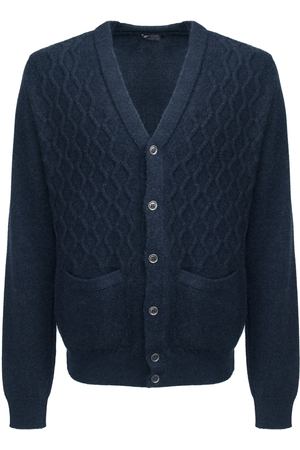 Шерстяной кардиган John Smedley John Smedley  TRAWLER/NAVY/синий вариант 2