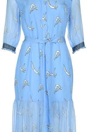 Платье с контрастной отделкой Markus Lupfer 46561 купить с доставкой