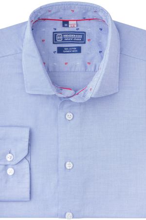 Рубашка прилегающий силуэт HENDERSON SHL-0827 BLUE Henderson 214081 купить с доставкой