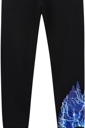 Чёрные спортивные брюки-джоггеры Marcelo Burlon Kids of Milan 55080 купить с доставкой