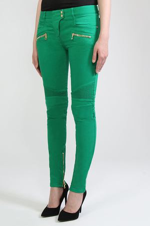Зауженные джинсы  Balmain Balmain 135464 124k vert Зеленый купить с доставкой