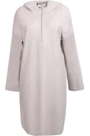 Шерстяное платье с капюшоном Ereda Ereda 18WEXDR810 Бежевый вариант 2 купить с доставкой