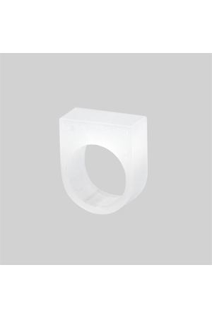 Кольцо Luch Design ring-mono-big-white вариант 2