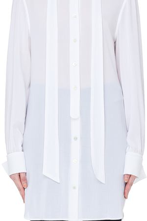 Белая хлопковая блузка Ann Demeulemeester 1802-2004-P-135-001 купить с доставкой