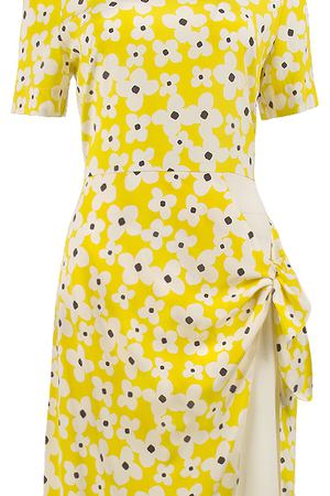 Платье с цветочным принтом POUSTOVIT Poustovit 5608/-жел.цветы купить с доставкой