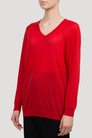 Кашемировый пуловер Malo Malo re78h5/красный купить с доставкой