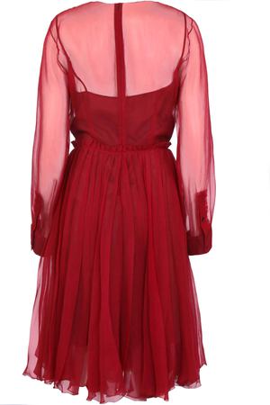 Полупрозрачное платье ROCHAS Rochas 501199/281300/ Бордовый купить с доставкой