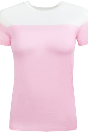 Кашемировая футболка Malo Malo DMA183F1/10/бежевый/розовый купить с доставкой