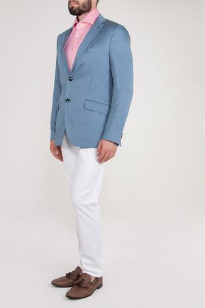 Хлопковый пиджак  ETRO ETRO 1J820/4833/син.рис