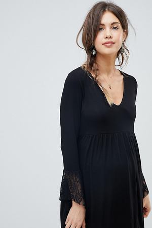 Свободное платье с кружевными манжетами ASOS DESIGN Maternity - Мульти ASOS Maternity 23173