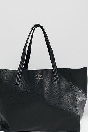 Черная кожаная сумка-шоппер Kurt Geiger Violet - Черный Kurt Geiger 222055 купить с доставкой