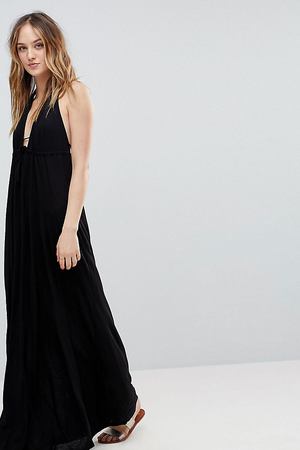 Пляжное платье макси с глубоким вырезом и завязкой ASOS DESIGN Tall ASOS Tall 19397