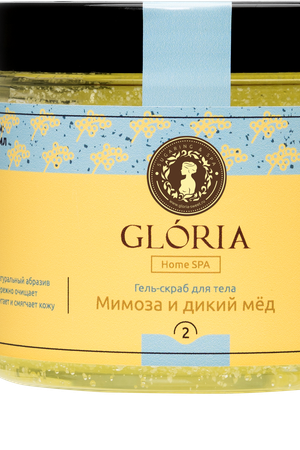 GLORIA Гель-скраб для тела Мимоза и дикий мед 200 мл Gloria 1935 купить с доставкой